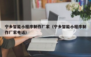 银川宁乡智能小程序制作厂家（宁乡智能小程序制作厂家电话）